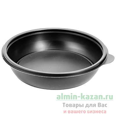 Контейнер 750мл Н40хD190 мм без крышки круглый PP ЧЕРНЫЙ SABERT 1/50/300 Контейнер 750мл Н40хD190 мм без крышки круглый PP ЧЕРНЫЙ SABERT 1/50/300