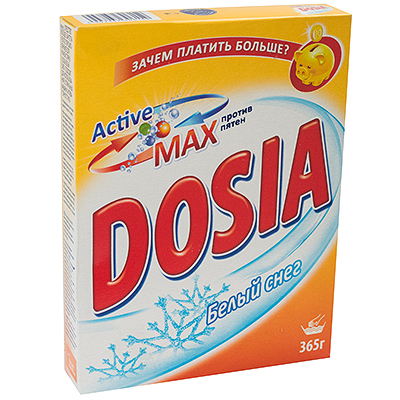 Порошок стиральный для ручной стирки 365г DOSIA BENCKISER 1/22 Порошок стиральный для ручной стирки 365г DOSIA BENCKISER 1/22