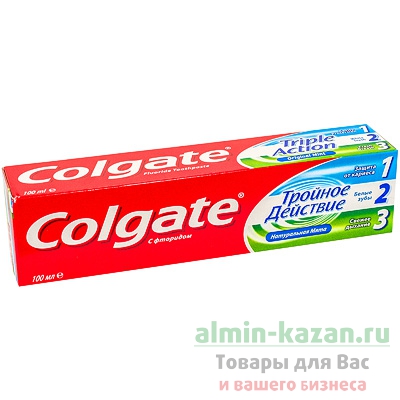 Зубная паста COLGATE 100мл тройное действие COLGATE-PALMOLIVE 1/12 Зубная паста COLGATE 100мл тройное действие COLGATE-PALMOLIVE 1/12
