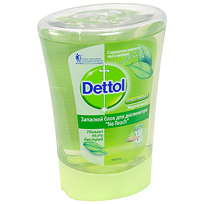 Мыло жидкое 250мл прозрачное ЗЕЛЕНЫЙ ЧАЙ DETTOL картридж для диспенсера BENCKISER 1/5 Мыло жидкое 250мл прозрачное ЗЕЛЕНЫЙ ЧАЙ DETTOL картридж для диспенсера BENCKISER 1/5