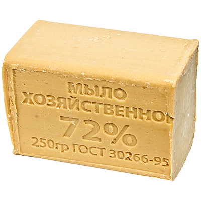 Мыло хозяйственное 250г 72% без упаковки ТЕМНОЕ 1/48 Мыло хозяйственное 250г 72% без упаковки ТЕМНОЕ 1/48