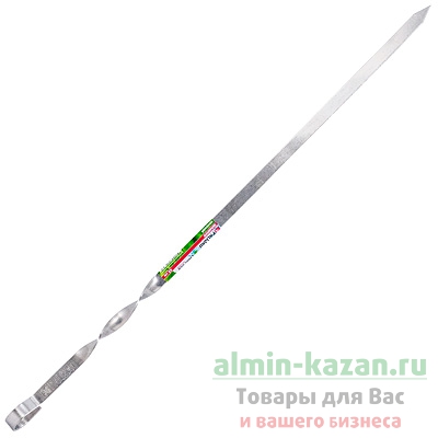 Шампур 450х10 мм 1 мм толщиной прямой 1/1 Шампур 450х10 мм 1 мм толщиной прямой 1/1